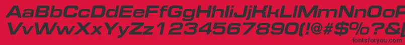 En savoir plus sur la police EurofontextendedcBolditalic Police EurofontextendedcBolditalic – polices noires sur fond rouge