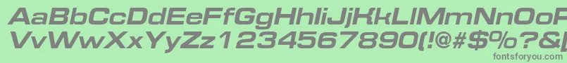 Подробнее о шрифте EurofontextendedcBolditalic Шрифт EurofontextendedcBolditalic – серые шрифты на зелёном фоне