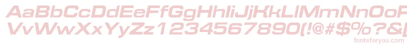 EurofontextendedcBolditalic Font – Pink Fonts on White Background