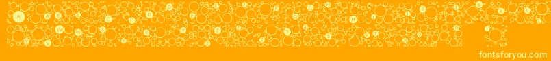 Blowintwo Font – Yellow Fonts on Orange Background
