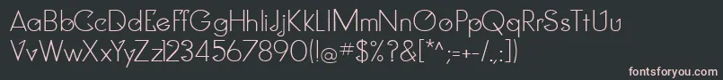 ClockerRegular Font – Pink Fonts on Black Background