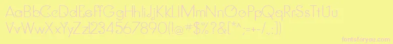 Więcej informacji o czcionce ClockerRegular Czcionka ClockerRegular – różowe czcionki na żółtym tle