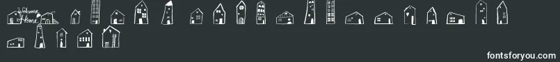 Шрифт WelcomeHome – белые шрифты