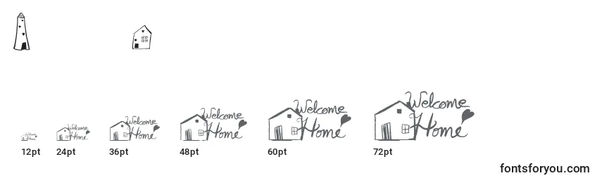 WelcomeHome Font Sizes