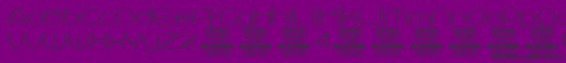 RoonasansthPersonalUse Font – Black Fonts on Purple Background