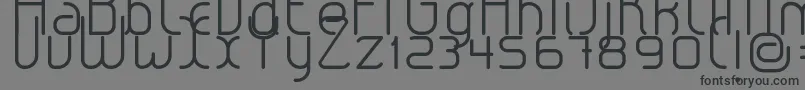 フォントLeroticaLight – 黒い文字の灰色の背景