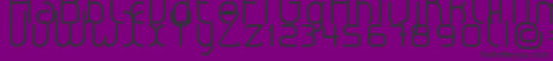 フォントLeroticaLight – 紫の背景に黒い文字