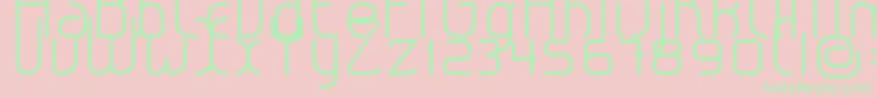 LeroticaLight Font – Green Fonts on Pink Background