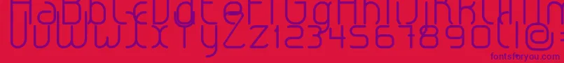 LeroticaLight Font – Purple Fonts on Red Background