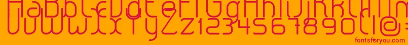 LeroticaLight Font – Red Fonts on Orange Background