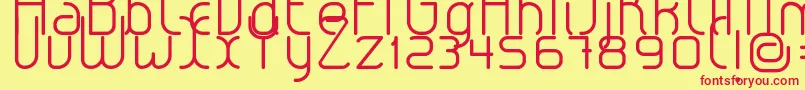 LeroticaLight Font – Red Fonts on Yellow Background