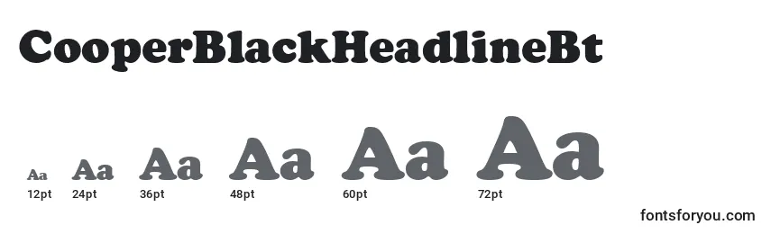 CooperBlackHeadlineBt Font Sizes