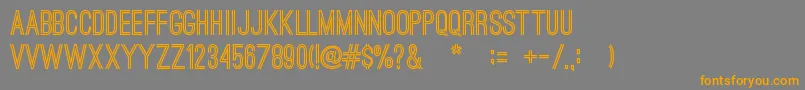 OstrichSansBold Font – Orange Fonts on Gray Background