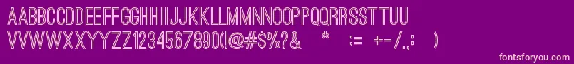 OstrichSansBold Font – Pink Fonts on Purple Background