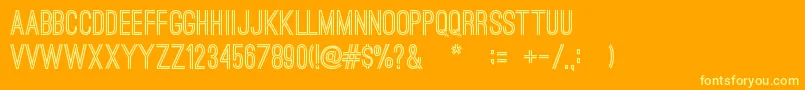 More about OstrichSansBold Font OstrichSansBold Font – Yellow Fonts on Orange Background