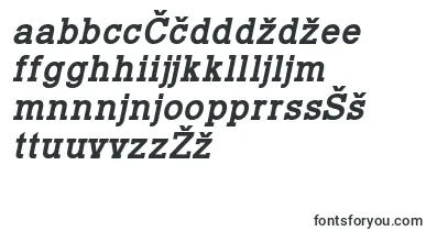 TyposlabBoldItalicDemo font – slovenian Fonts