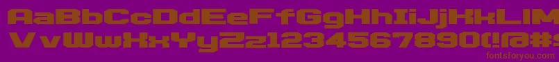 D3 Egoistism Font – Brown Fonts on Purple Background