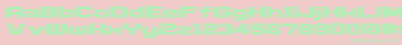 D3 Egoistism Font – Green Fonts on Pink Background