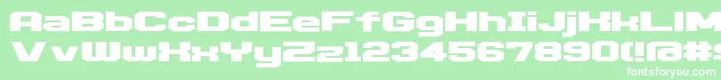 D3 Egoistism Font – White Fonts on Green Background