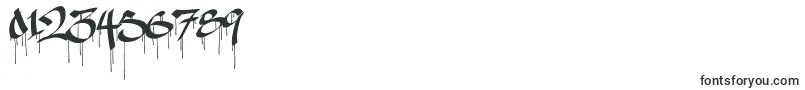 Ruthlessdrippin1-Schriftart – Schriften für Zahlen und Nummern