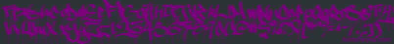 Ruthlessdrippin1 Font – Purple Fonts on Black Background
