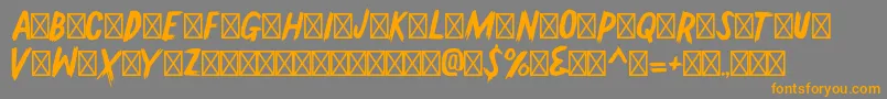 GallowtreeRegular Font – Orange Fonts on Gray Background