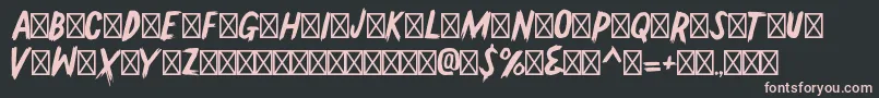 GallowtreeRegular Font – Pink Fonts on Black Background