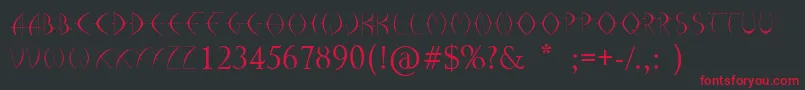 Arrohunter Font – Red Fonts on Black Background