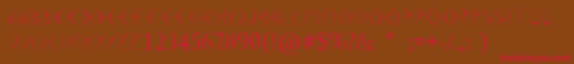 Arrohunter Font – Red Fonts on Brown Background