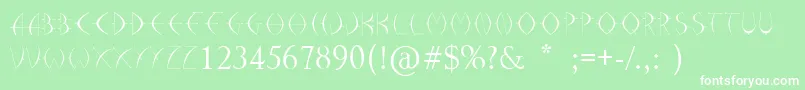 Arrohunter Font – White Fonts on Green Background