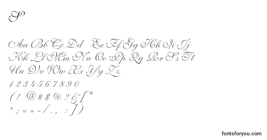 Schriftart ShelleyvolantescriptNormal – Alphabet, Zahlen, spezielle Symbole
