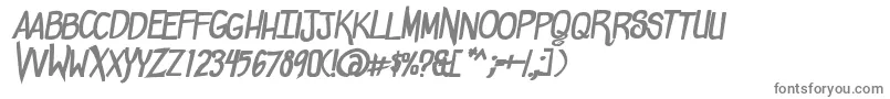 ComicdoucheBold-Schriftart – Graue Schriften