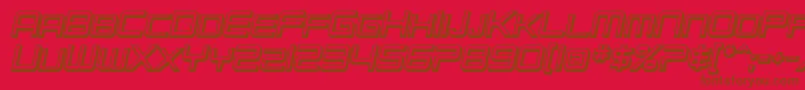 SfChromium24ScBoldOblique Font – Brown Fonts on Red Background