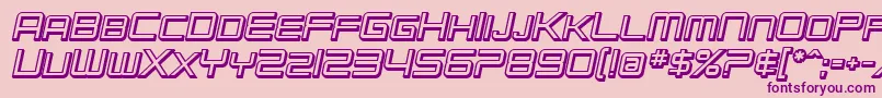 SfChromium24ScBoldOblique Font – Purple Fonts on Pink Background