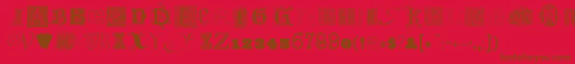 More about KidnappedatoldtimesFree3 Font KidnappedatoldtimesFree3 Font – Brown Fonts on Red Background