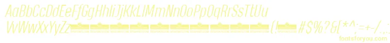 HeadingProLightItalicTrial Font – Yellow Fonts