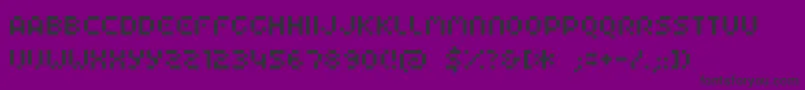 フォントHiaiec17 – 紫の背景に黒い文字