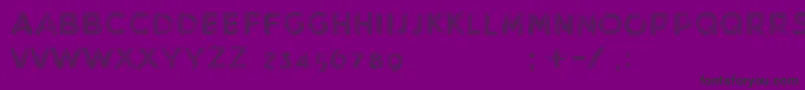 MinkdemoBold-Schriftart – Schwarze Schriften auf violettem Hintergrund