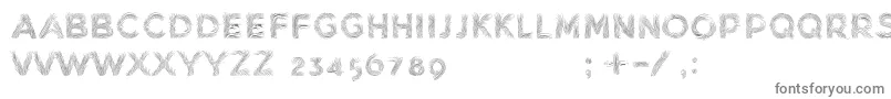 フォントMinkdemoBold – 白い背景に灰色の文字