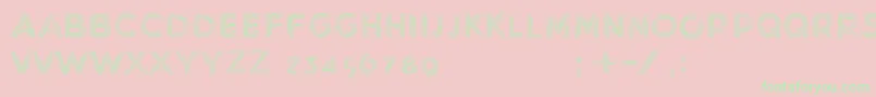 MinkdemoBold Font – Green Fonts on Pink Background