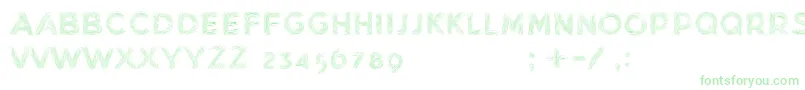 Шрифт MinkdemoBold – зелёные шрифты на белом фоне