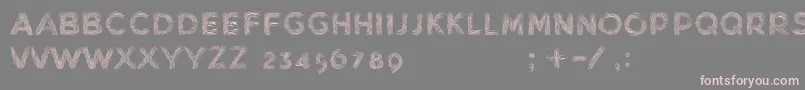 MinkdemoBold Font – Pink Fonts on Gray Background