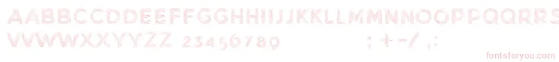 フォントMinkdemoBold – ピンクのフォント