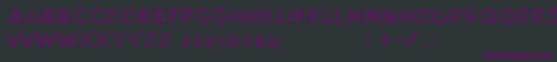 Шрифт MinkdemoBold – фиолетовые шрифты на чёрном фоне