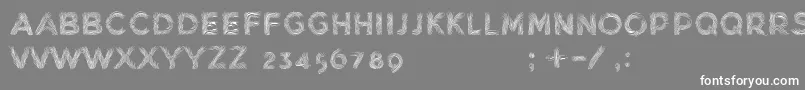 MinkdemoBold-Schriftart – Weiße Schriften auf grauem Hintergrund