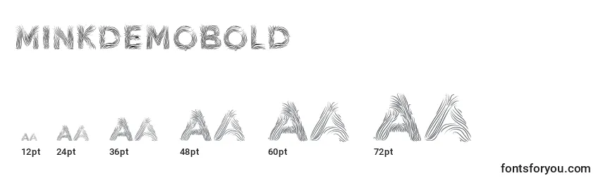 MinkdemoBold Font Sizes