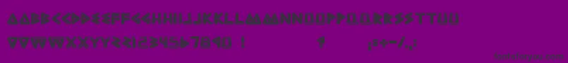 BadEscher Font – Black Fonts on Purple Background