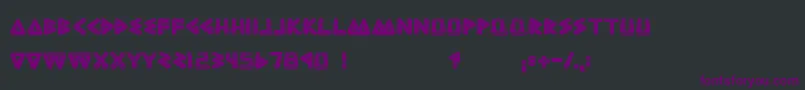 BadEscher Font – Purple Fonts on Black Background