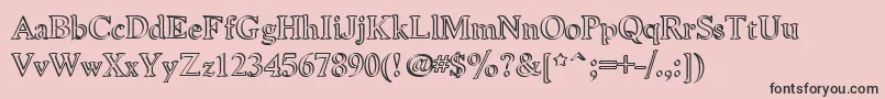 Niewcmc Font – Black Fonts on Pink Background