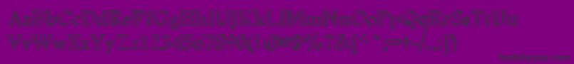 Niewcmc Font – Black Fonts on Purple Background